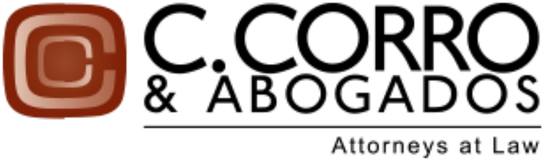 C. Corro & Abogados, logo para fondo claro